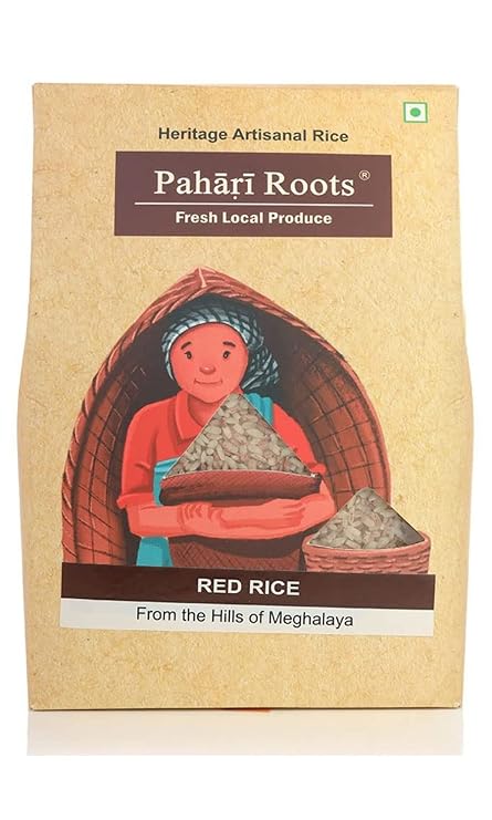 Pahari Roots Red Rice From the Hills of Meghalaya